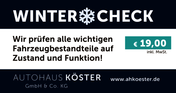 Angebot: Winter-Check | Autohaus Köster