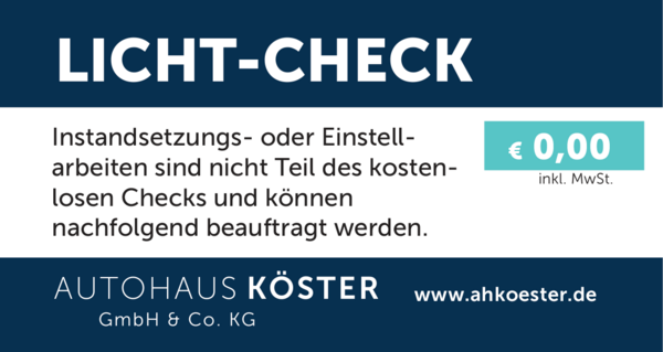 Angebot: Licht-Check | Autohaus Köster