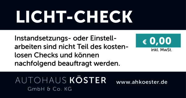 Angebot: Licht-Check | Autohaus Köster