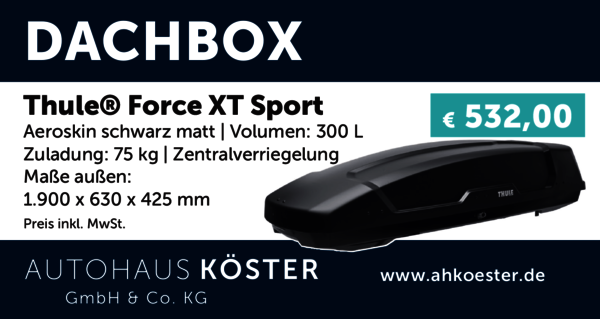 Angebot: Dachbox Thule® Force XT Sport | Autohaus Köster