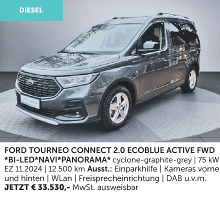 Autohaus Köster | Gebrauchtwagen-Angebot: Ford Tourneo-Connect Active FWD | cyclone-graphite-grey | aus 2024